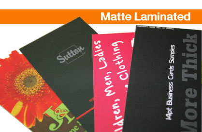 Matte Laminated Business Cards