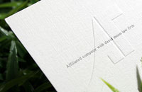Embossing Business cards