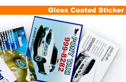 Glossy sticker