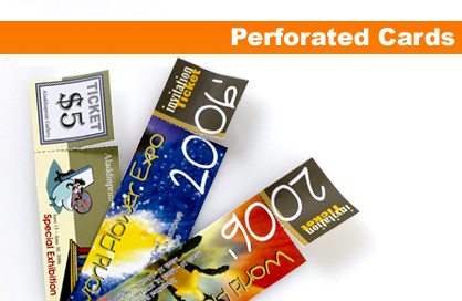 Perforated cards