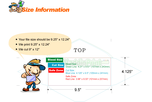 A card order size Information