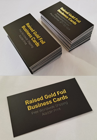 foil print business cards