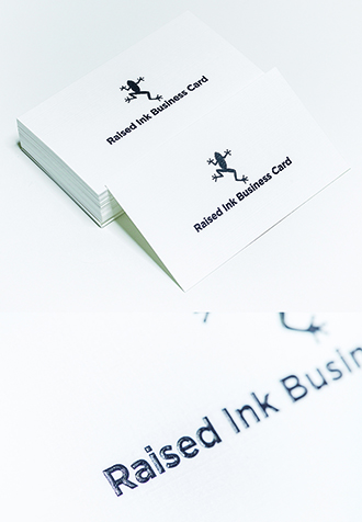 Raised Ink Business Card