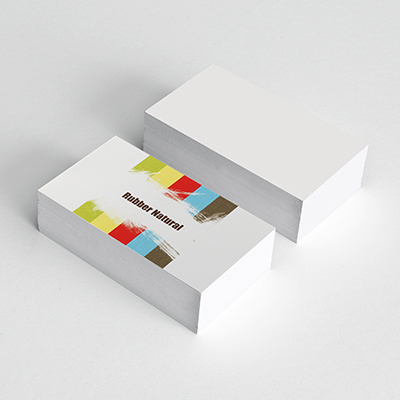 Rubber Natural Business Cards