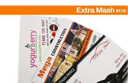 Extra Mash Business Cards by Aladdin Print