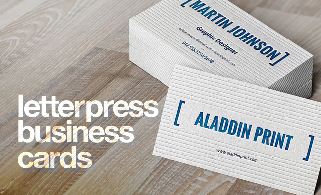 Letterpress Cards by Aladdin Print