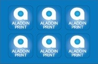 Square Sticker by Aladdin Print