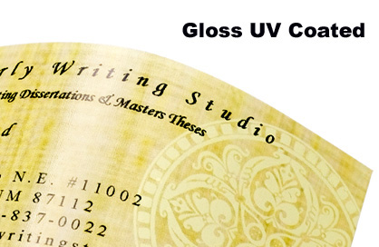 14pt Gloss UV Cards by Aladdin Print